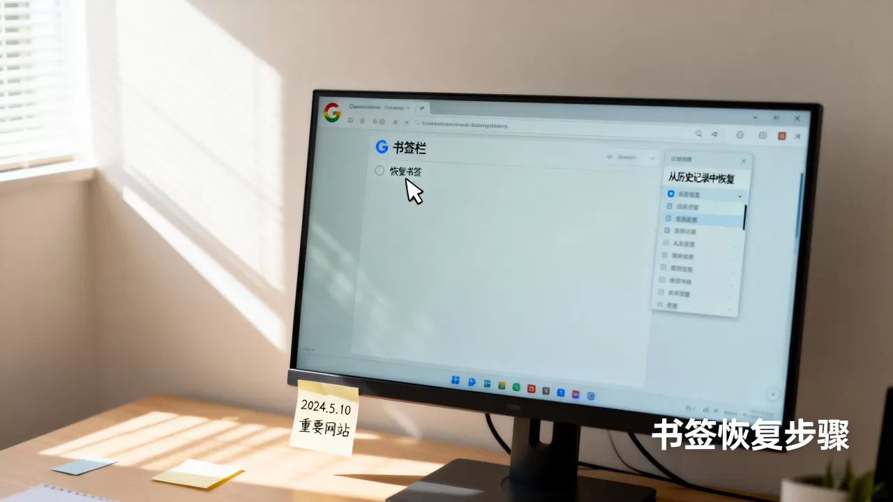 Google浏览器收藏的网站找不到了?怎么恢复书签 Google浏览器收藏的网站找不到了?怎么恢复书签