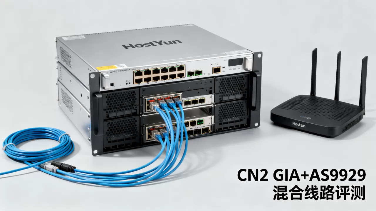 HostYun美国原生IP主机好用吗？CN2 GIA+AS9929混合线路评测