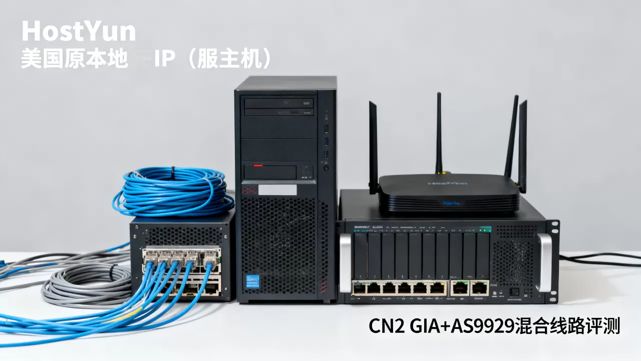 HostYun美国原生IP主机好用吗？CN2 GIA+AS9929混合线路评测