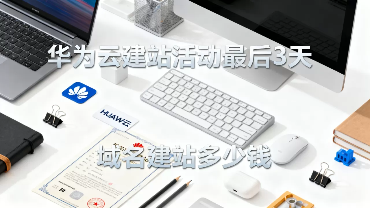 华为云建站活动最后3天，域名建站多少钱