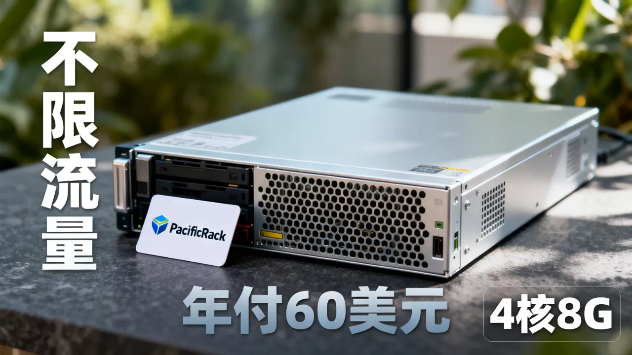 PacificRack愚人节VPS年付60美元是真的吗？4核8G不限流量VPS推荐