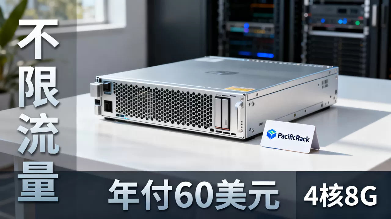 PacificRack愚人节VPS年付60美元是真的吗？4核8G不限流量VPS推荐