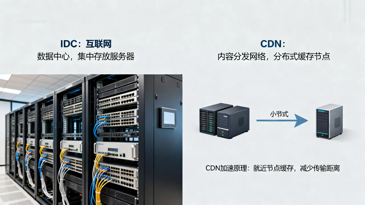 IDC和CDN到底有什么区别?CDN加速原理是什么 IDC和CDN到底有什么区别?CDN加速原理是什么