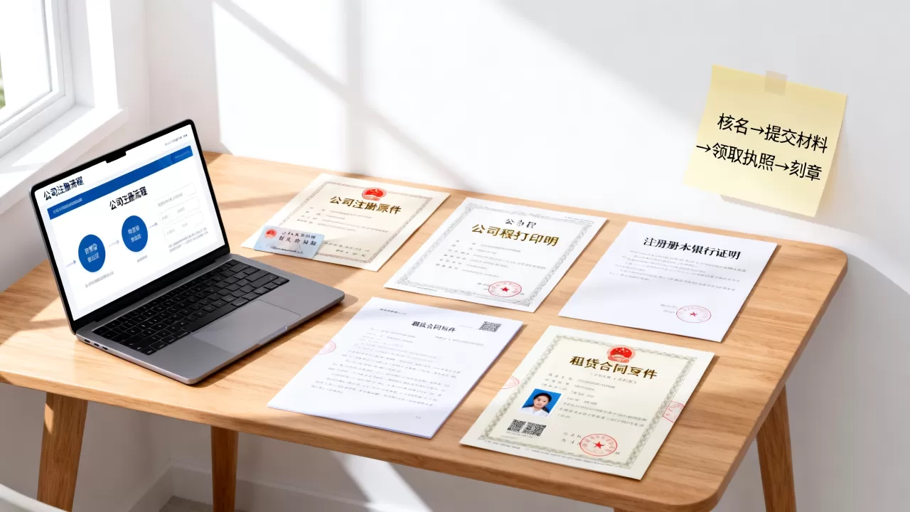 去公司注册中心办理业务需要带什么材料？公司注册流程及费用详解