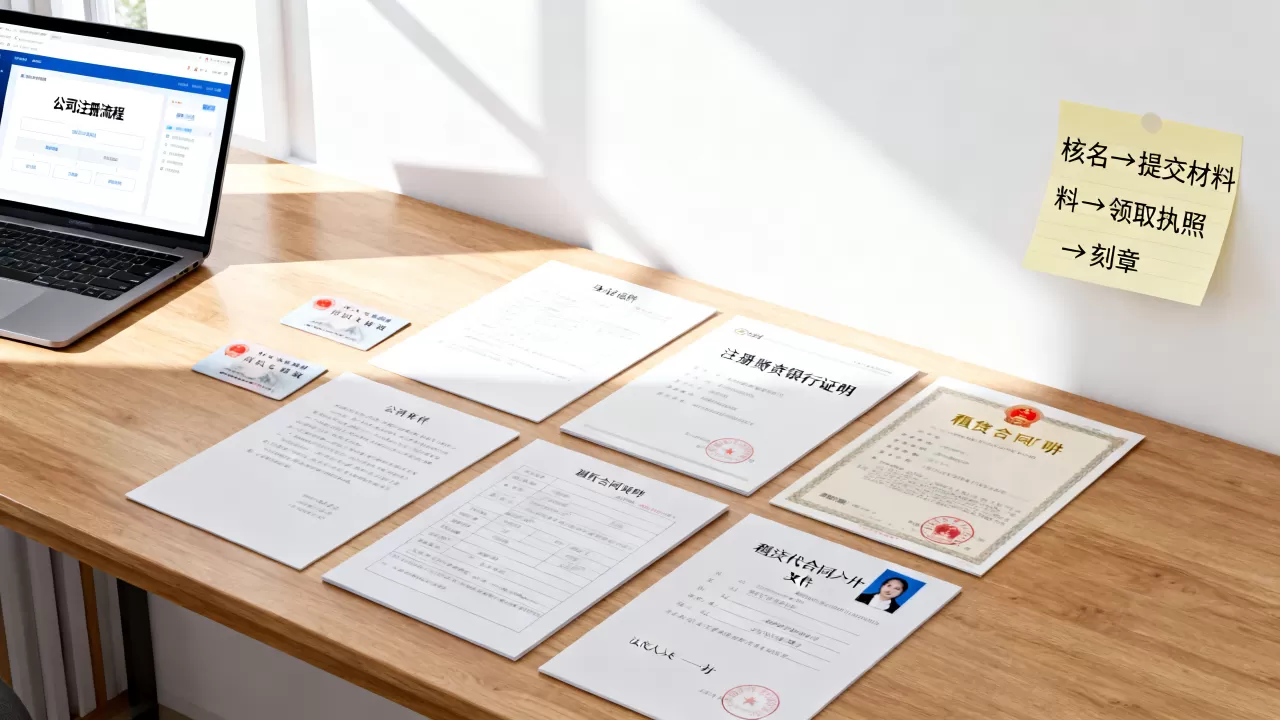 去公司注册中心办理业务需要带什么材料？公司注册流程及费用详解
