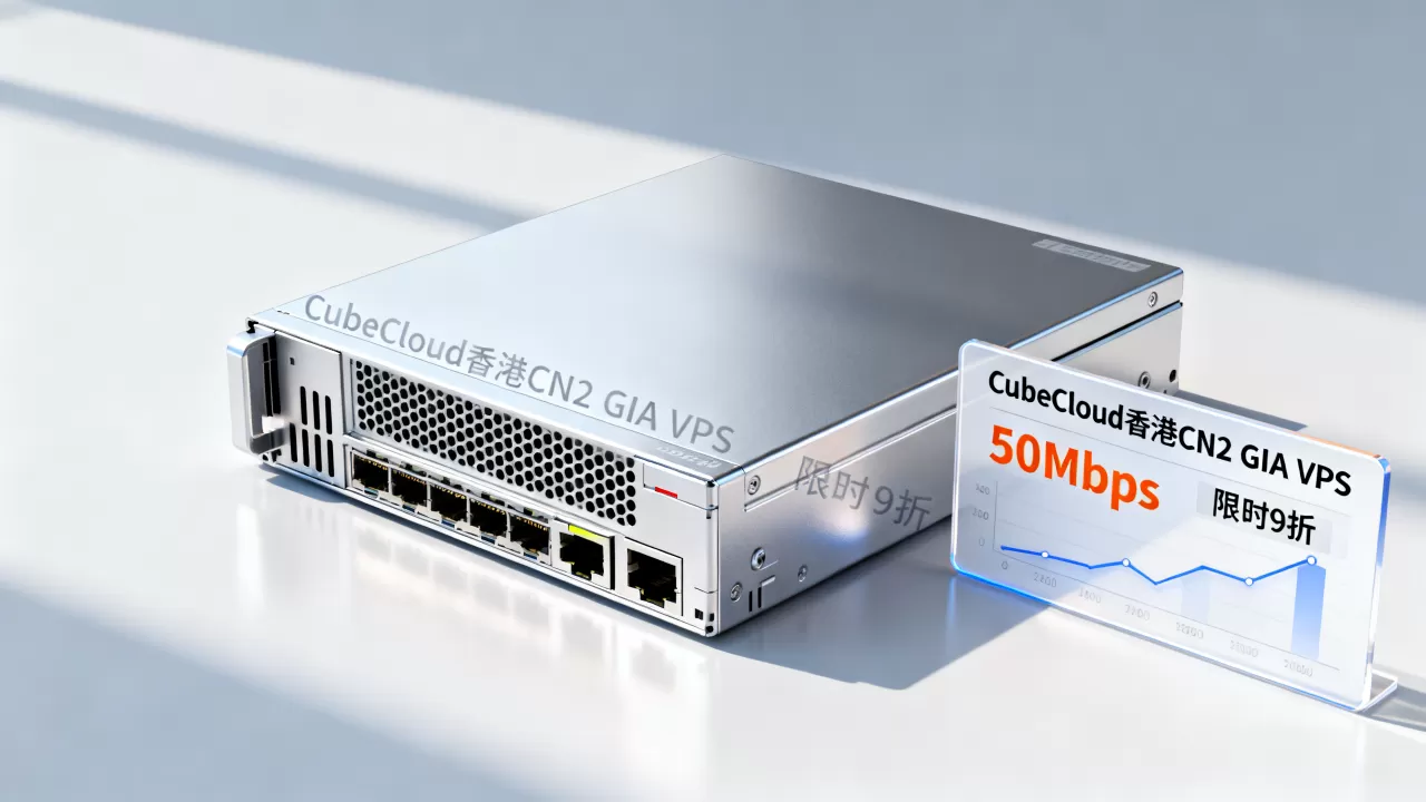 CubeCloud香港CN2 GIA VPS宽带扩容多少？50Mbps起步限时9折