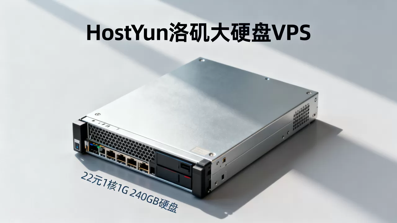 HostYun洛杉矶大硬盘VPS好用吗?22元1核1G 240GB硬盘怎么选 HostYun洛杉矶大硬盘VPS好用吗?22元1核1G 240GB硬盘怎么选