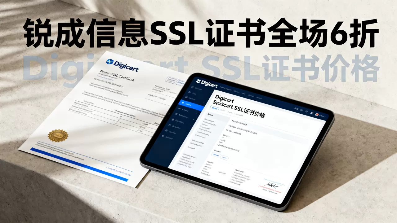 锐成信息SSL证书为何全场6折？Digicert SSL证书多少钱