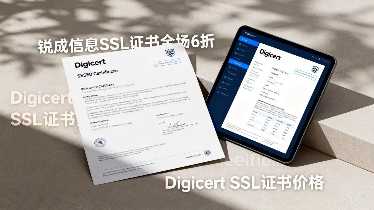 锐成信息SSL证书为何全场6折？Digicert SSL证书多少钱
