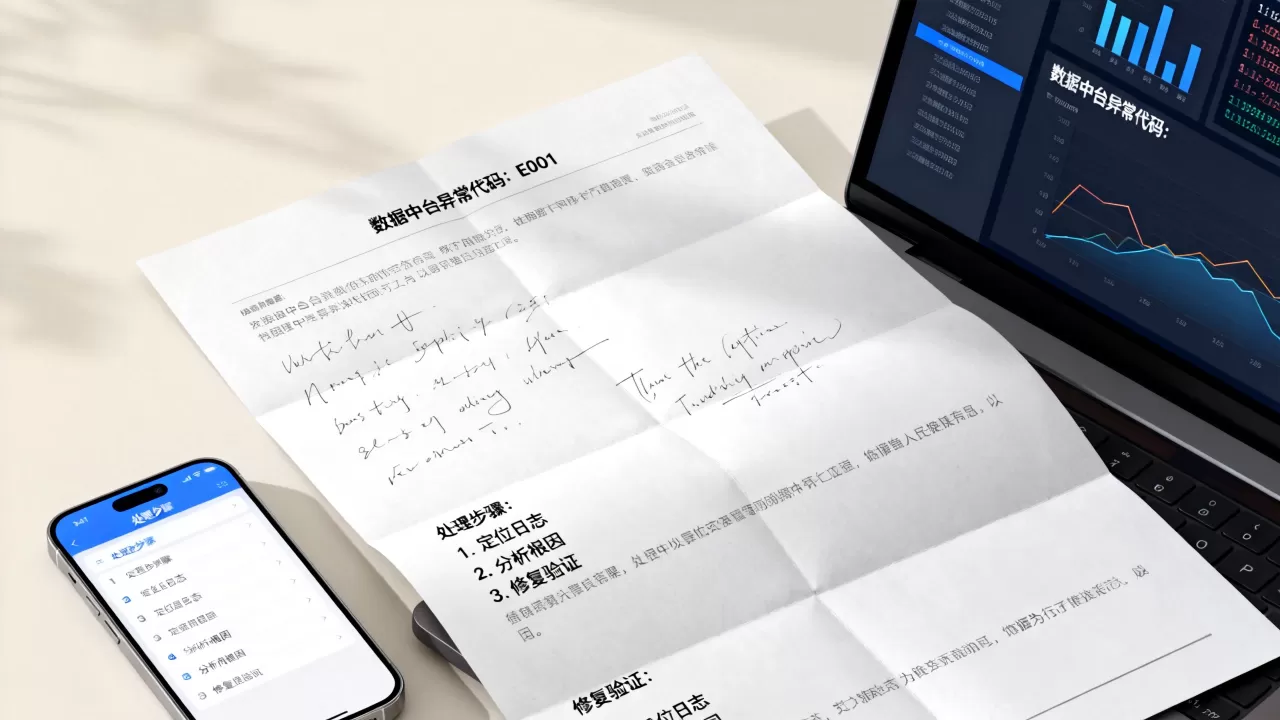 公司数据中台异常文档如何解读?数据中台异常处理方案 公司数据中台异常文档如何解读?数据中台异常处理方案