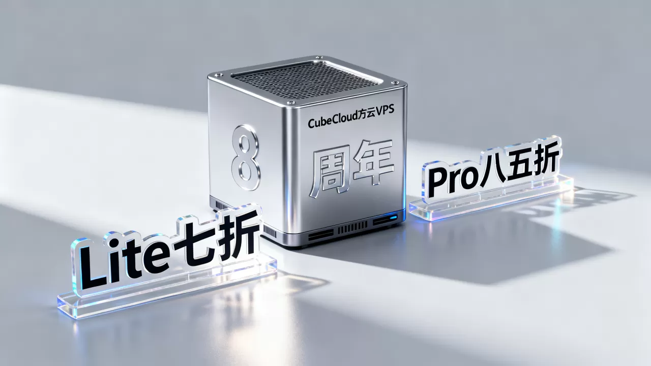 CubeCloud魔方云8周年Lite七折Pro八五折是真的吗?香港CN2 GIA VPS怎么选 CubeCloud魔方云8周年Lite七折Pro八五折是真的吗?香港CN2 GIA VPS怎么选