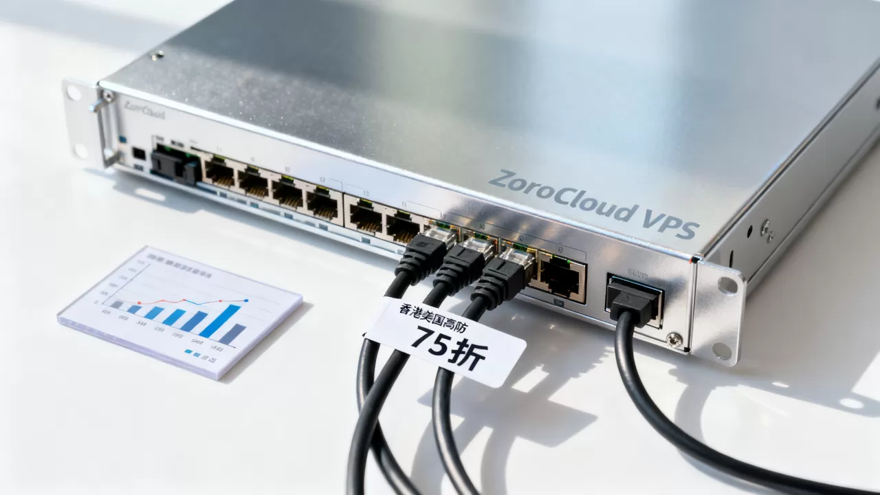 ZoroCloud VPS全场75折真的划算吗？香港美国高防VPS推荐