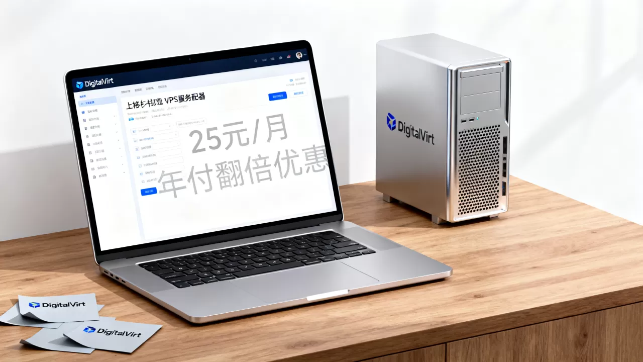 美国洛杉矶VPS低至25元/月是真的吗？DigitalVirt洛杉矶VPS年付翻倍优惠详情