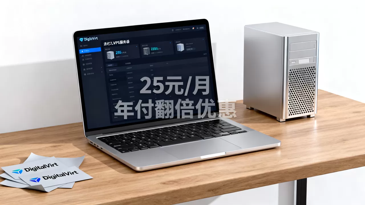 美国洛杉矶VPS低至25元/月是真的吗？DigitalVirt洛杉矶VPS年付翻倍优惠详情