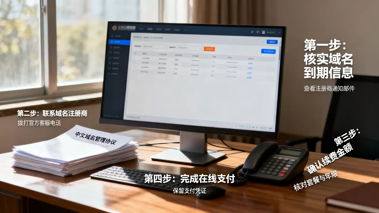 公司接到电话说中文域名到期怎么办?中文域名到期续费流程 公司接到电话说中文域名到期怎么办?中文域名到期续费流程