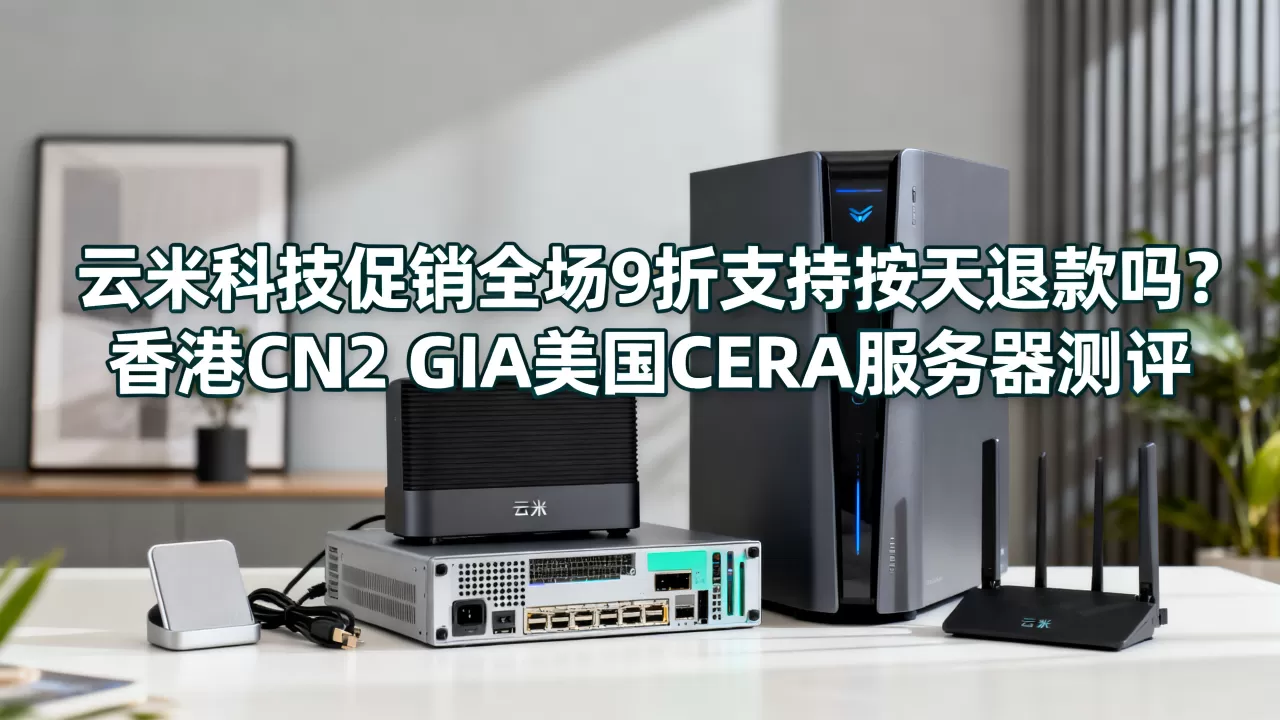云米科技促销全场9折支持按天退款吗?香港CN2 GIA美国CERA服务器测评 云米科技促销全场9折支持按天退款吗?香港CN2 GIA美国CERA服务器测评