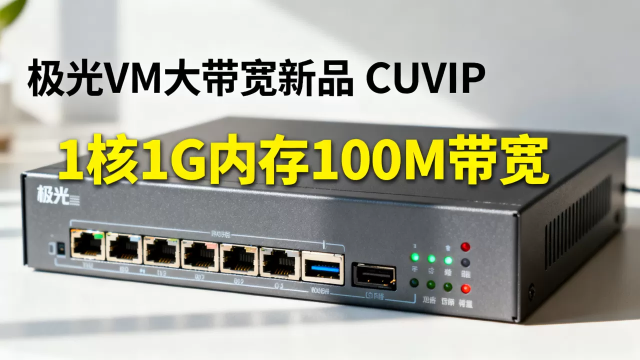 极光VM大带宽新品CUVIP性能如何?1核1G内存100M带宽适合什么 极光VM大带宽新品CUVIP性能如何?1核1G内存100M带宽适合什么