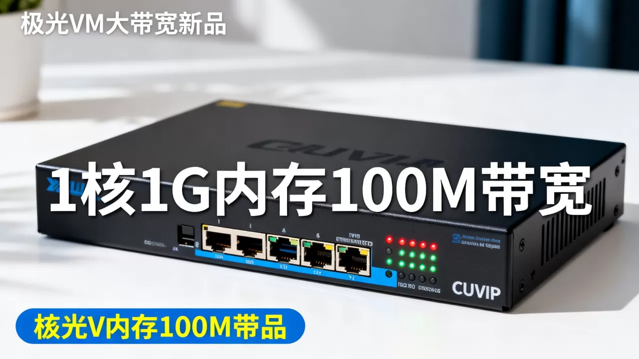 极光VM大带宽新品CUVIP性能如何?1核1G内存100M带宽适合什么 极光VM大带宽新品CUVIP性能如何?1核1G内存100M带宽适合什么