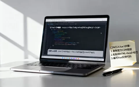 如何通过cdn引入vue？vue3使用cdn引入方法