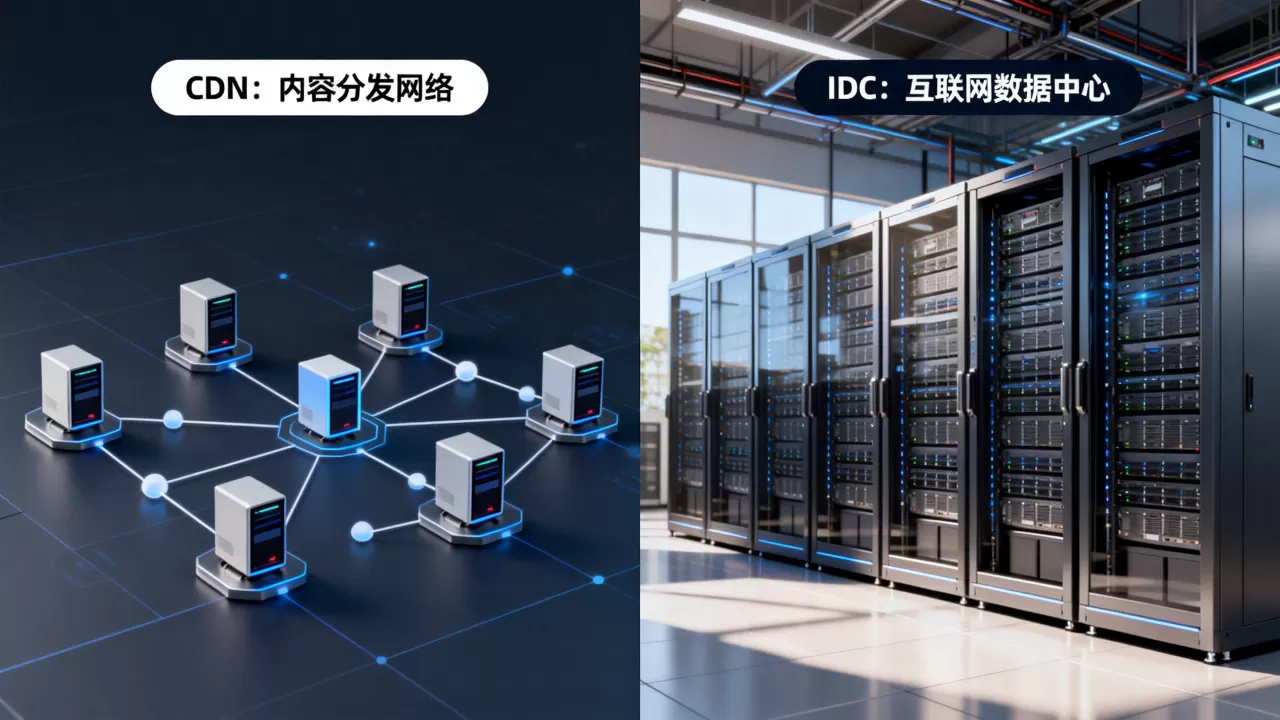 CDN和IDC产品有啥区别？CDN和IDC区别是什么