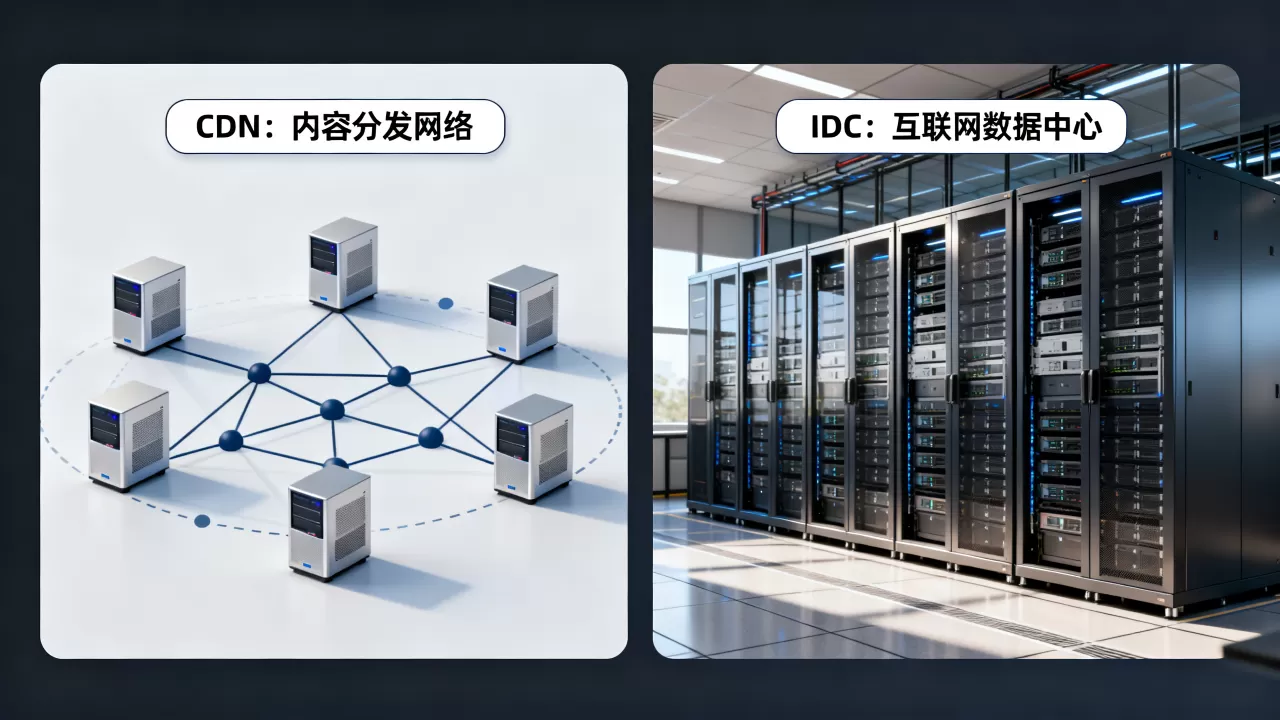 CDN和IDC产品有啥区别？CDN和IDC区别是什么