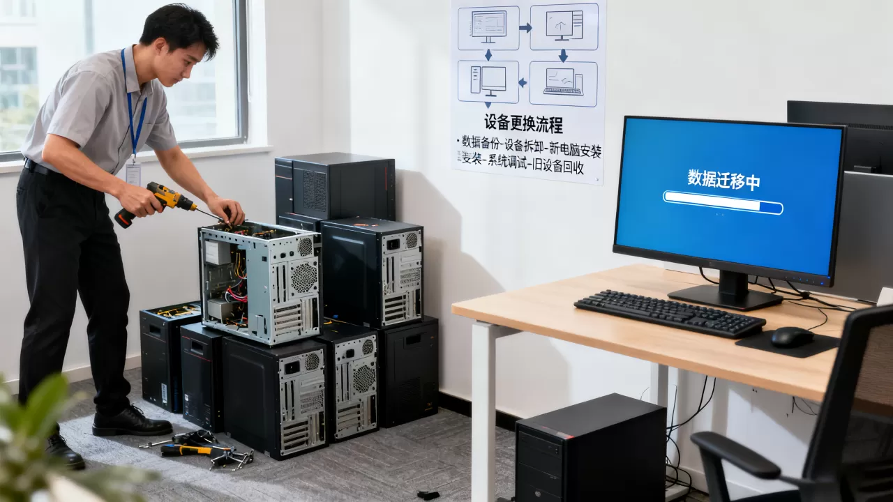 公司计算机批量更换怎么操作?企业电脑批量更换流程 公司计算机批量更换怎么操作?企业电脑批量更换流程