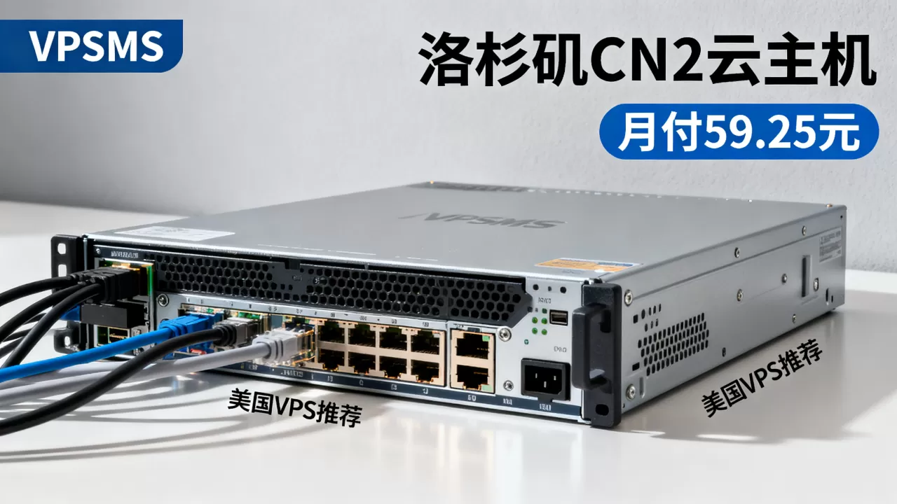 VPSMS洛杉矶CN2云主机月付59.25元靠谱吗？美国VPS推荐