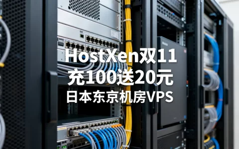 HostXen双11带宽升级充100送20元值得入手吗，日本东京机房VPS推荐