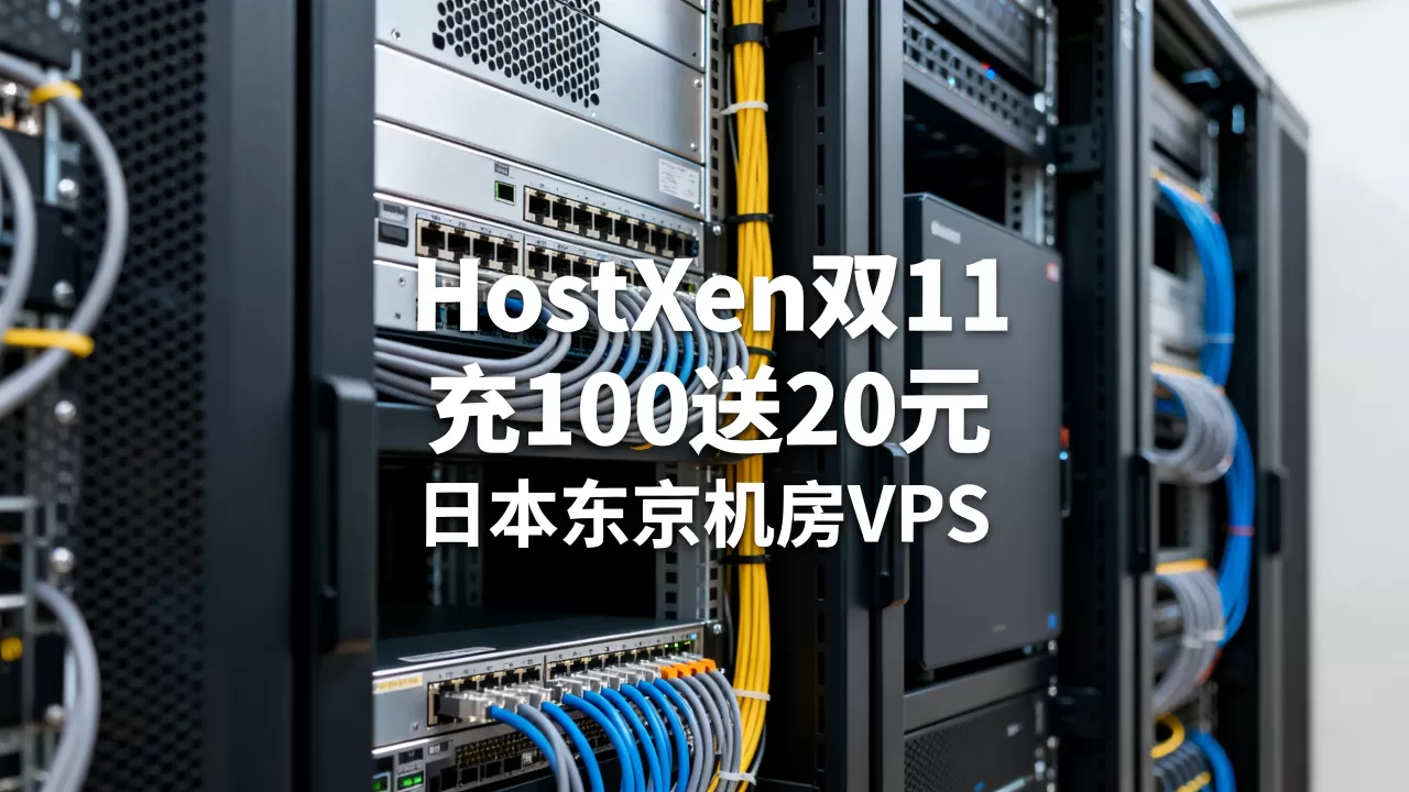 HostXen双11带宽升级充100送20元值得入手吗,日本东京机房VPS推荐 HostXen双11带宽升级充100送20元值得入手吗,日本东京机房VPS推荐