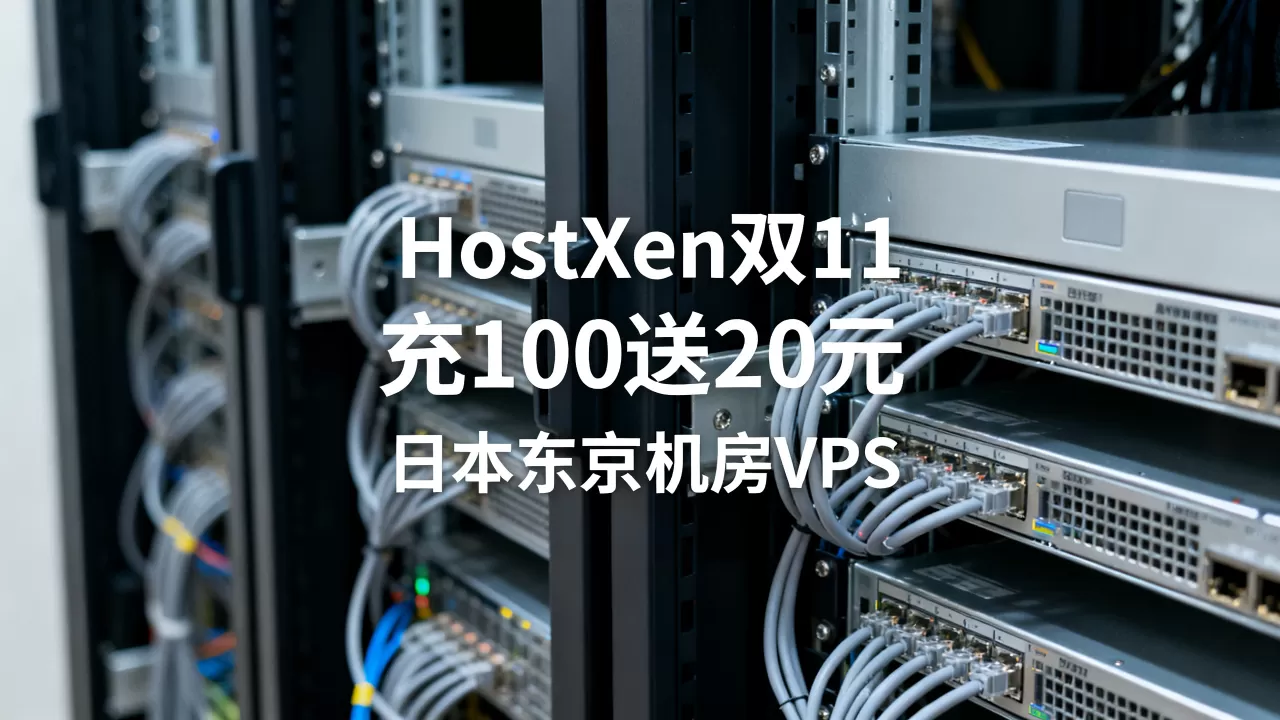 HostXen双11带宽升级充100送20元值得入手吗,日本东京机房VPS推荐 HostXen双11带宽升级充100送20元值得入手吗,日本东京机房VPS推荐