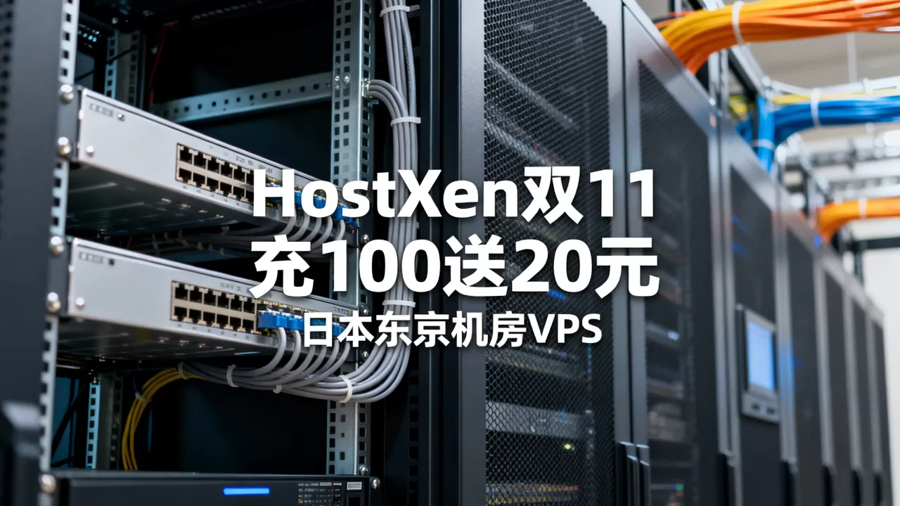 HostXen双11带宽升级充100送20元值得入手吗,日本东京机房VPS推荐 HostXen双11带宽升级充100送20元值得入手吗,日本东京机房VPS推荐