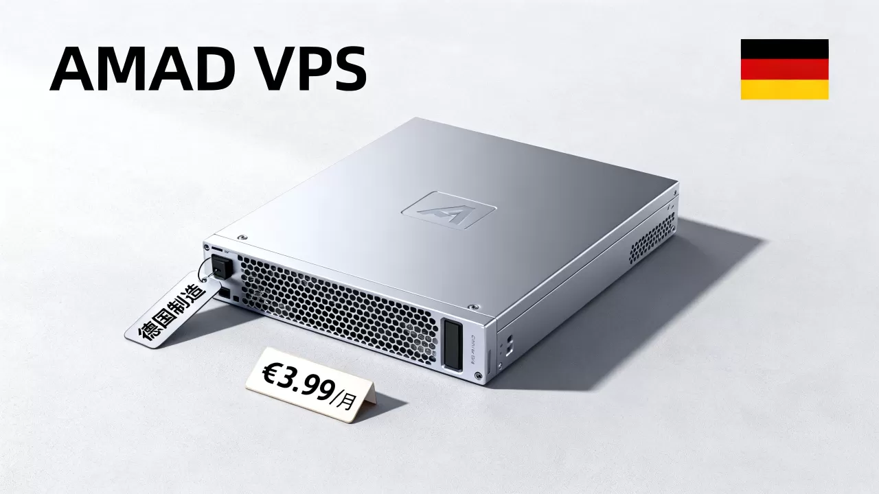 德国AMD VPS低至€3.99/月值得买吗，德国VPS推荐性价比高