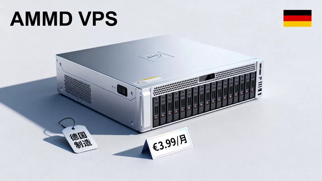 德国AMD VPS低至€3.99/月值得买吗，德国VPS推荐性价比高
