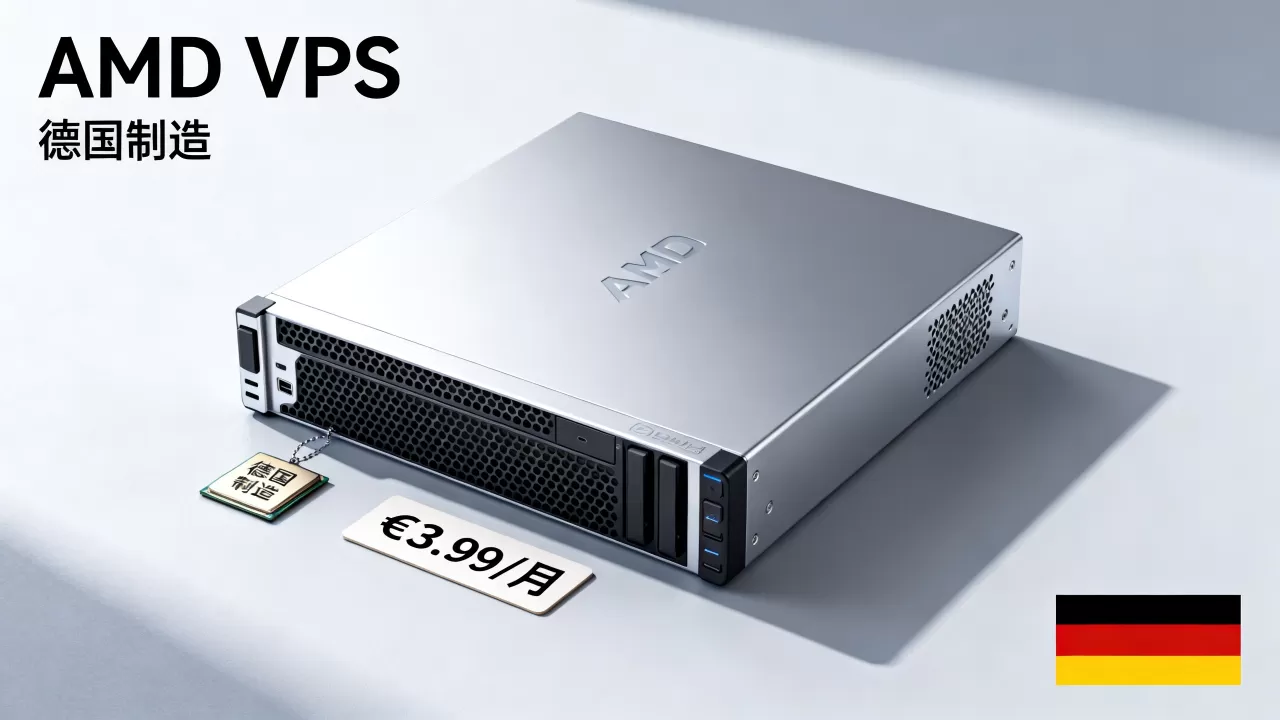 德国AMD VPS低至€3.99/月值得买吗，德国VPS推荐性价比高