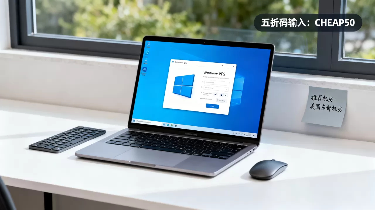 CheapWindowsVPS五折码怎么用？Windows VPS推荐哪个机房