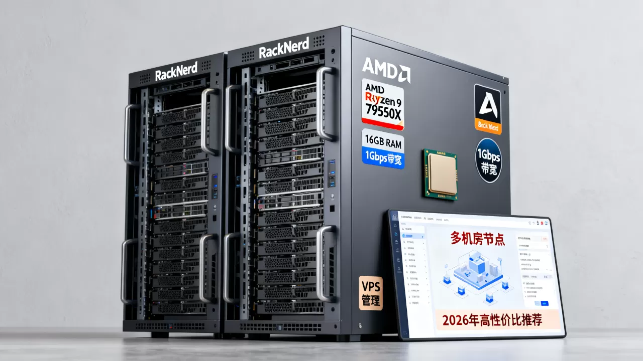 RackNerd多机房AMD VPS值得买吗？2026年高性价比VPS推荐