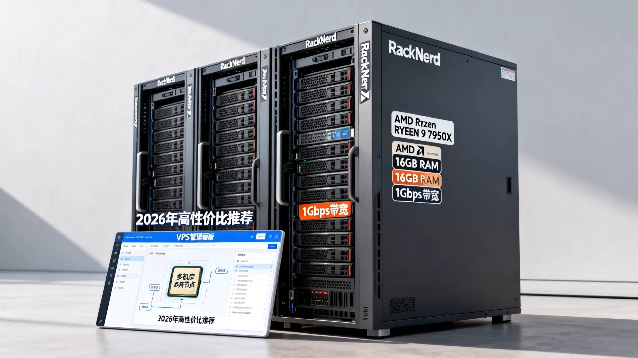 RackNerd多机房AMD VPS值得买吗？2026年高性价比VPS推荐