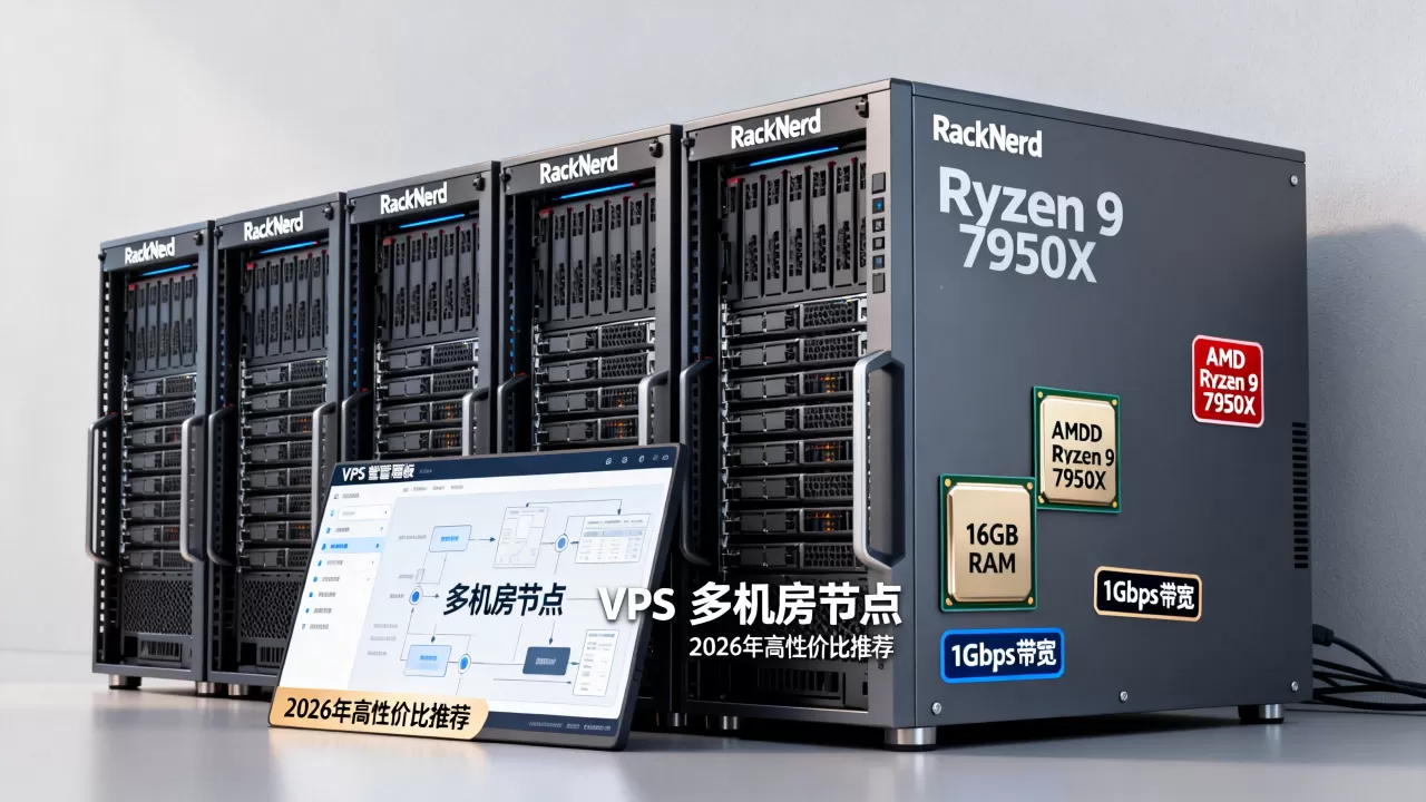 RackNerd多机房AMD VPS值得买吗？2026年高性价比VPS推荐