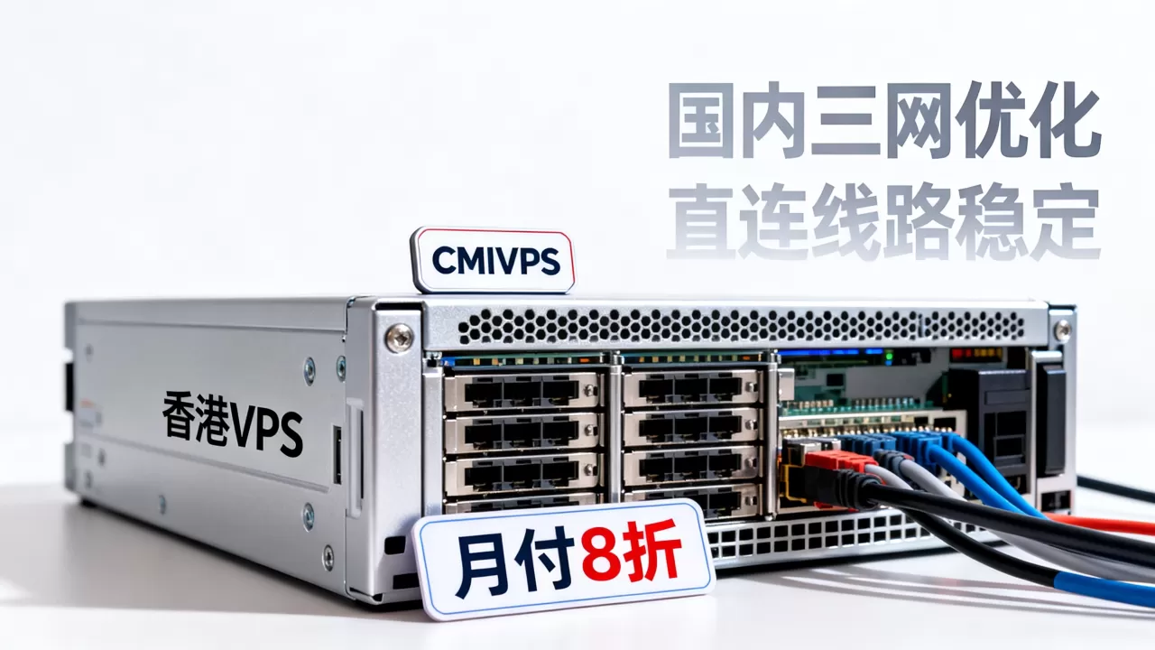 CMIVPS香港VPS月付8折是真的吗？国内三网优化直连线路稳定吗