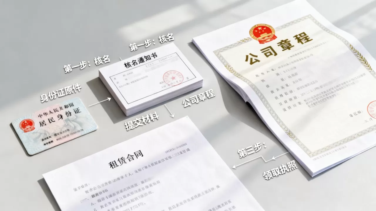 公司注册怎么做？个人注册营业执照需要哪些材料和流程