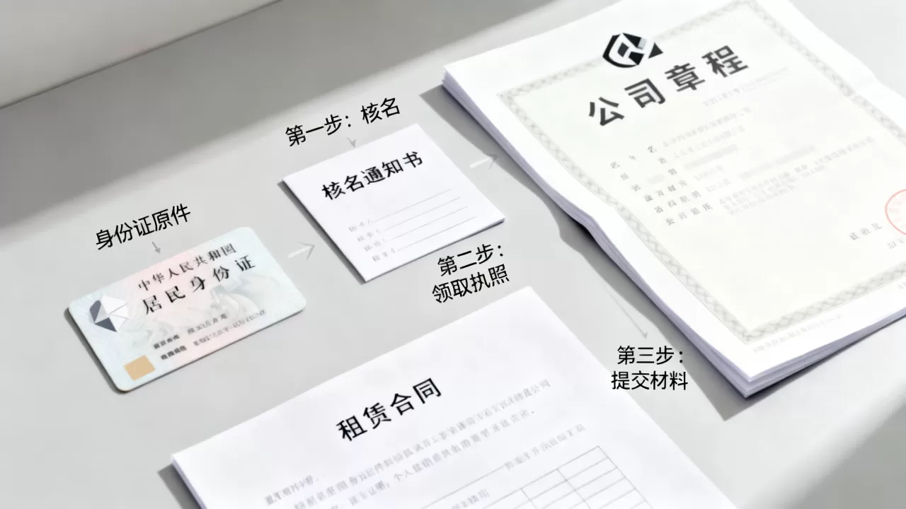 公司注册怎么做？个人注册营业执照需要哪些材料和流程