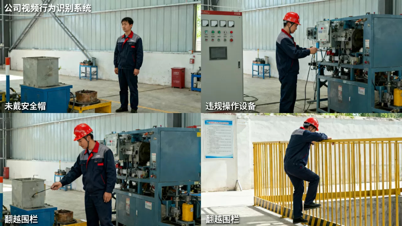 公司视频行为识别系统能识别哪些违规动作？