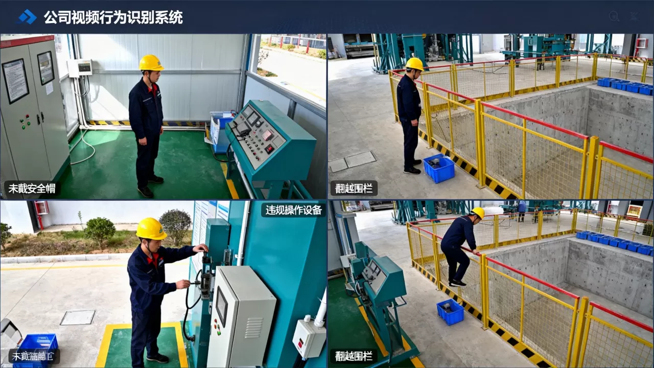 公司视频行为识别系统能识别哪些违规动作？