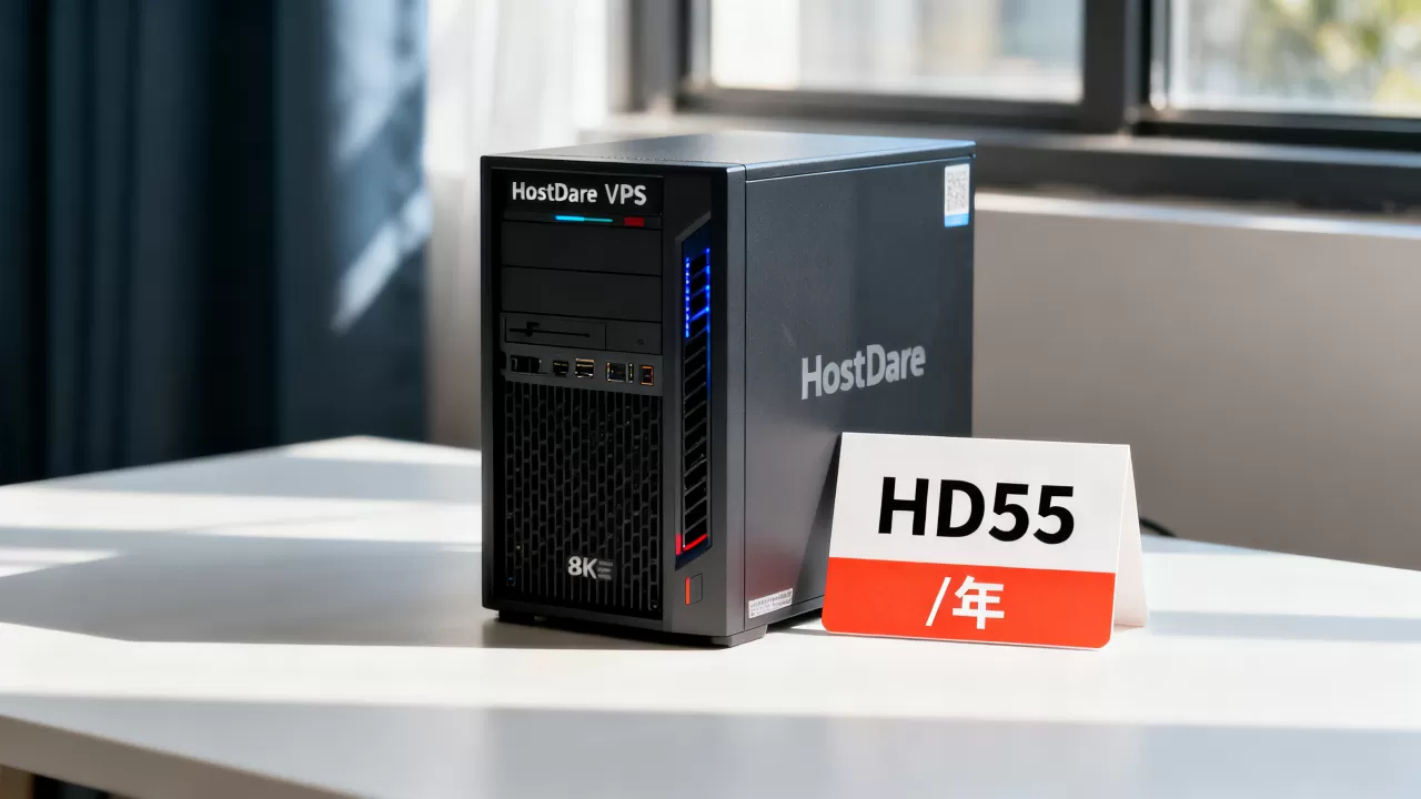 HostDare五五折优惠码怎么领？洛杉矶VPS年付17美元起靠谱吗