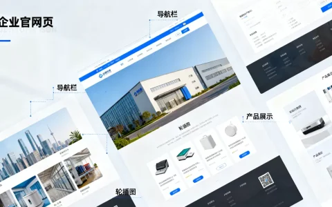 公司网站主页怎么排版好看？企业官网首页布局优化技巧
