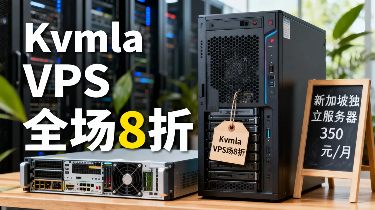 Kvmla最新促销VPS主机全场8折吗？新加坡独立服务器350元/月贵吗