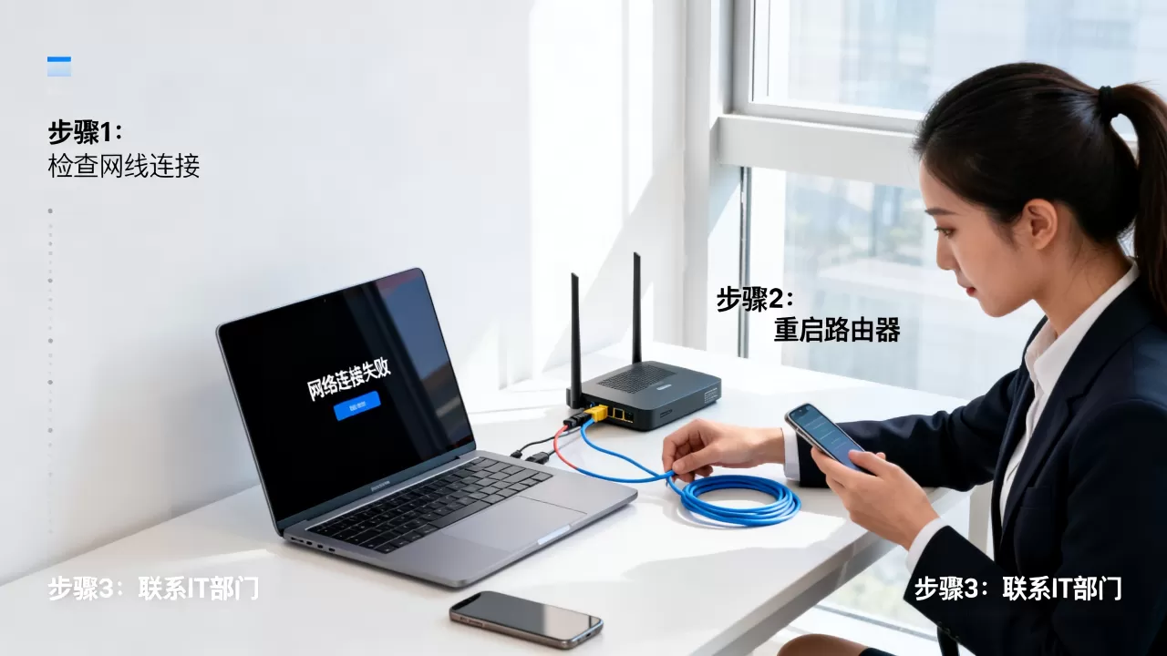 公司电脑网络连不上怎么办?电脑突然断网怎么快速修复 公司电脑网络连不上怎么办?电脑突然断网怎么快速修复
