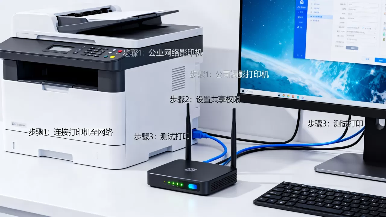 公司安装网络打印机怎么设置？企业网络打印机共享故障排除