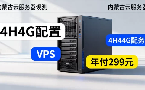 盘古云4H4G VPS年付299元性能如何？内蒙古云服务器评测