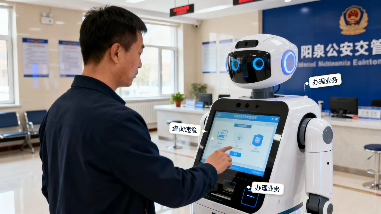 阳泉公安交通管理智能服务机器人怎么用? 阳泉公安交通管理智能服务机器人怎么用?